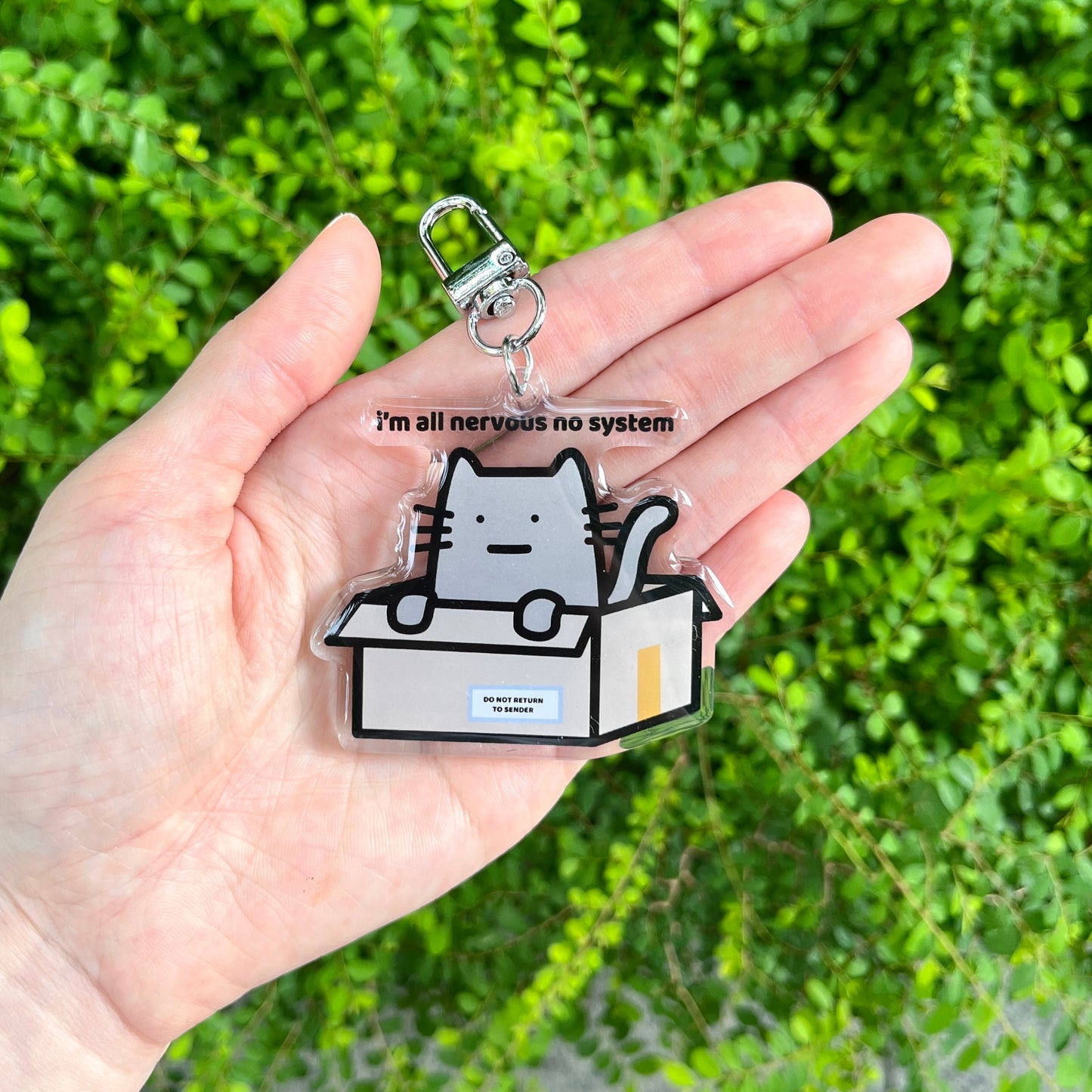 All Nervous No System Keychain