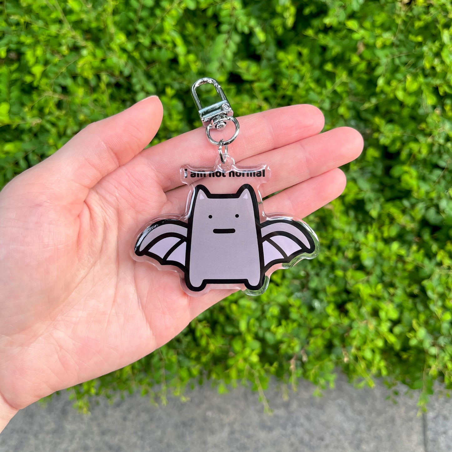 Bat Cat Keychain