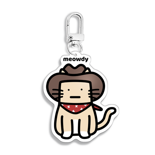 Meowdy Keychain