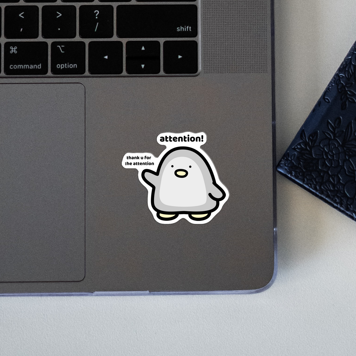 Attention Sticker