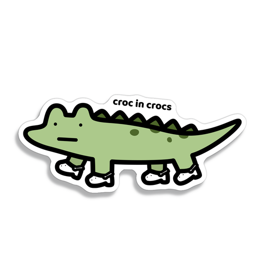 Croc In Crocs Sticker