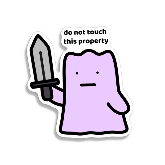 Do Not Touch Sticker