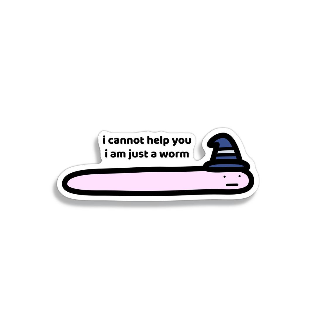 Worm Sticker