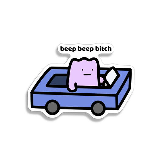 Beep Beep Sticker