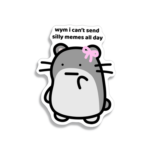 Coquette Hamster Sticker
