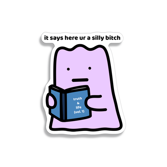 It Says Here Sticker