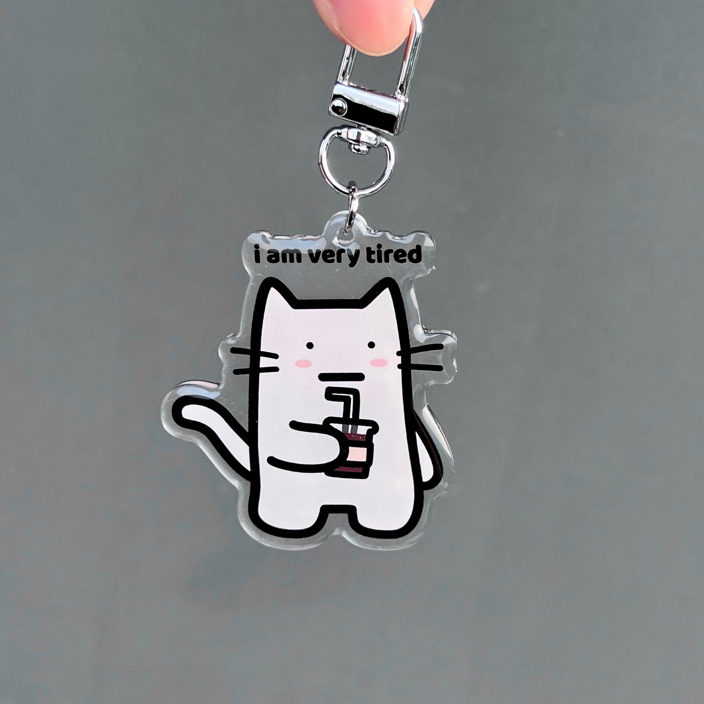 Very Tired Keychain