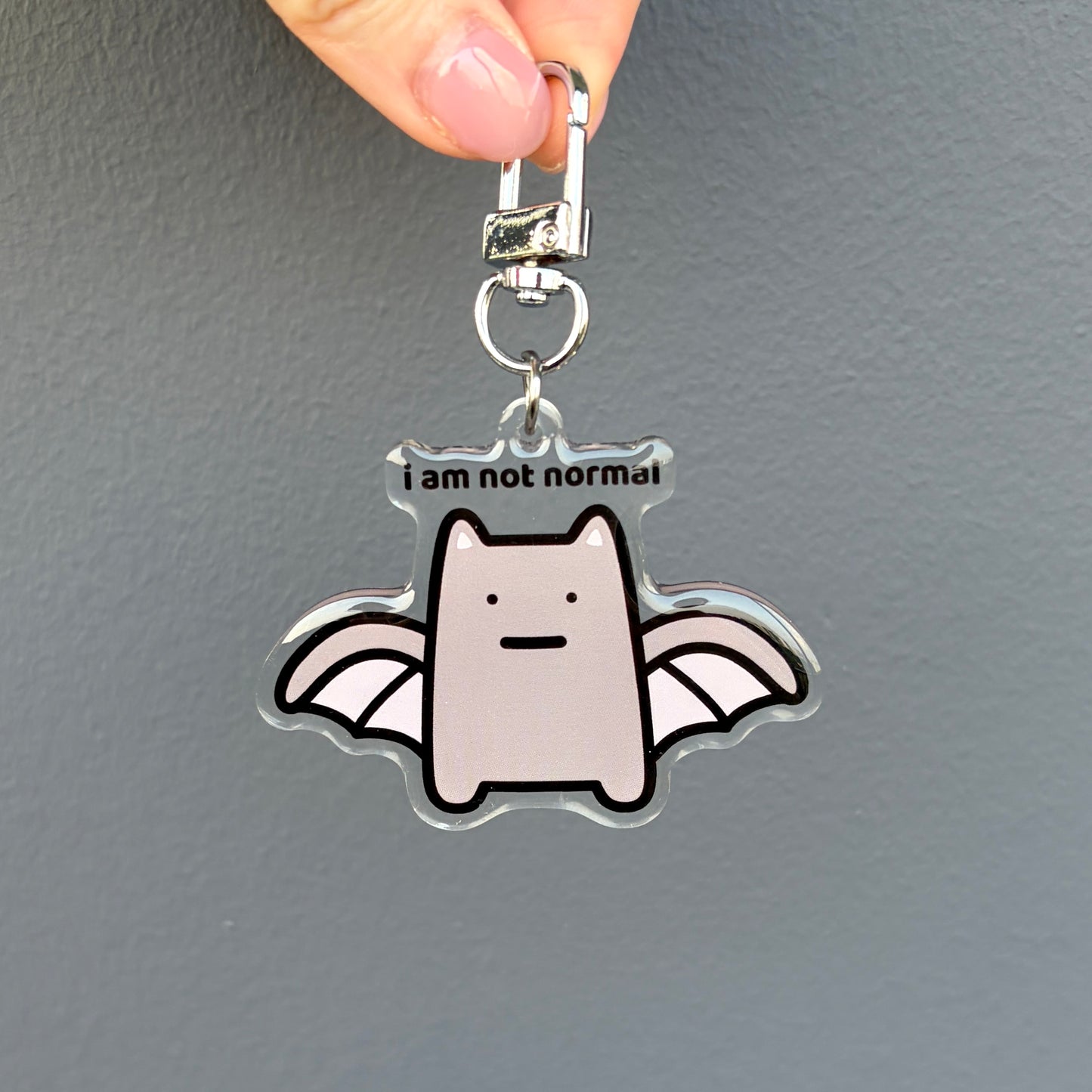 Bat Cat Keychain