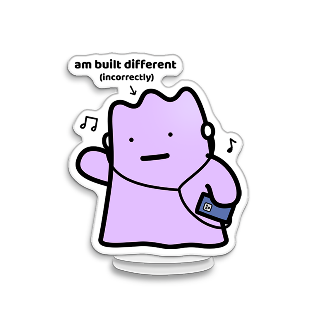 Built Different Acrylic Stand