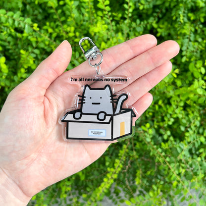 All Nervous No System Keychain