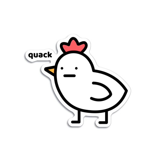 Dottyclub Confused Chicken Sticker