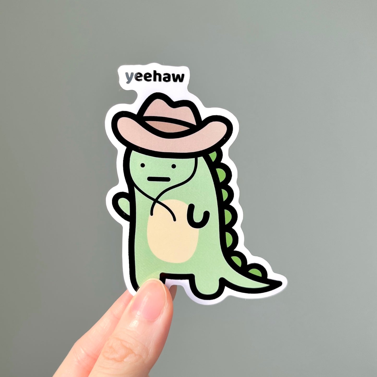 Cowboy Dino Sticker