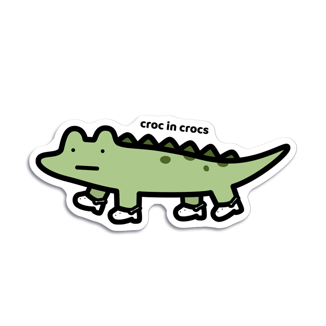 Dottyclub Croc In Crocs Sticker