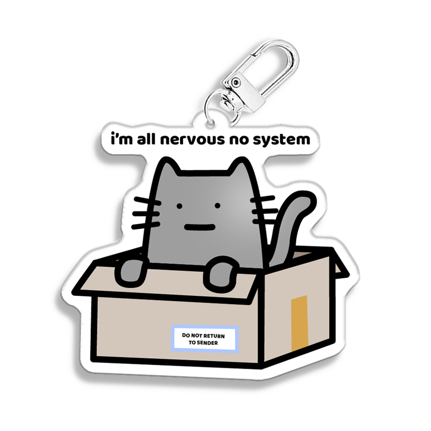 All Nervous No System Keychain