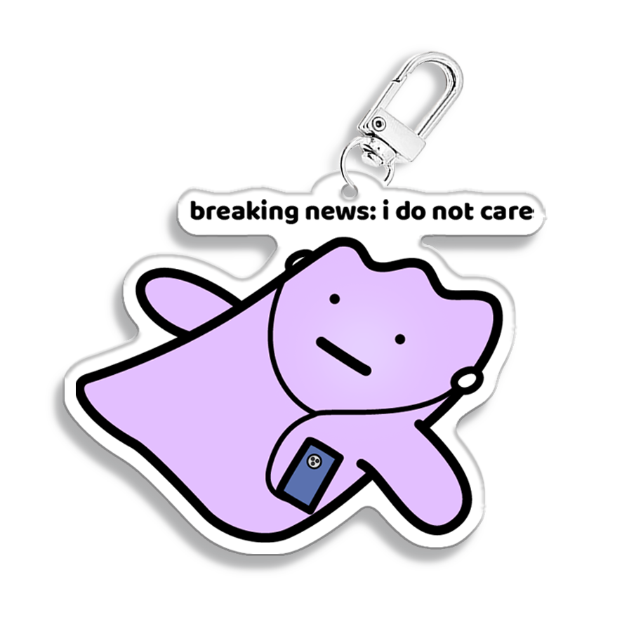 I Do Not Care Keychain