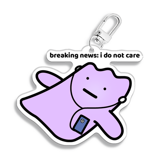 I Do Not Care Keychain