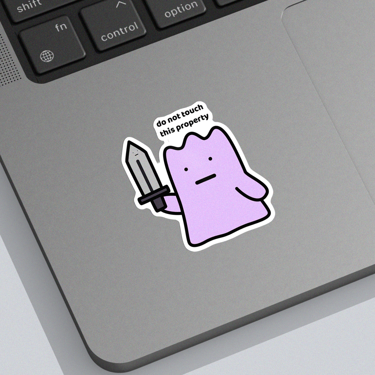 Do Not Touch Sticker