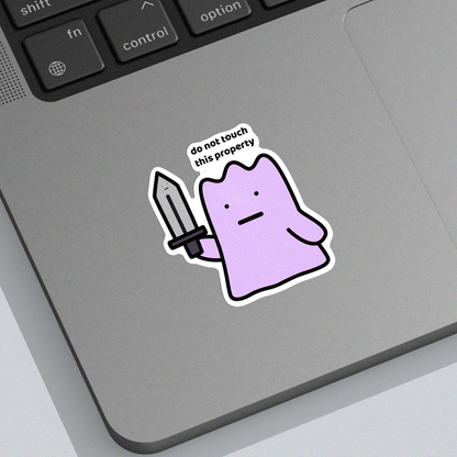 Do Not Touch Sticker