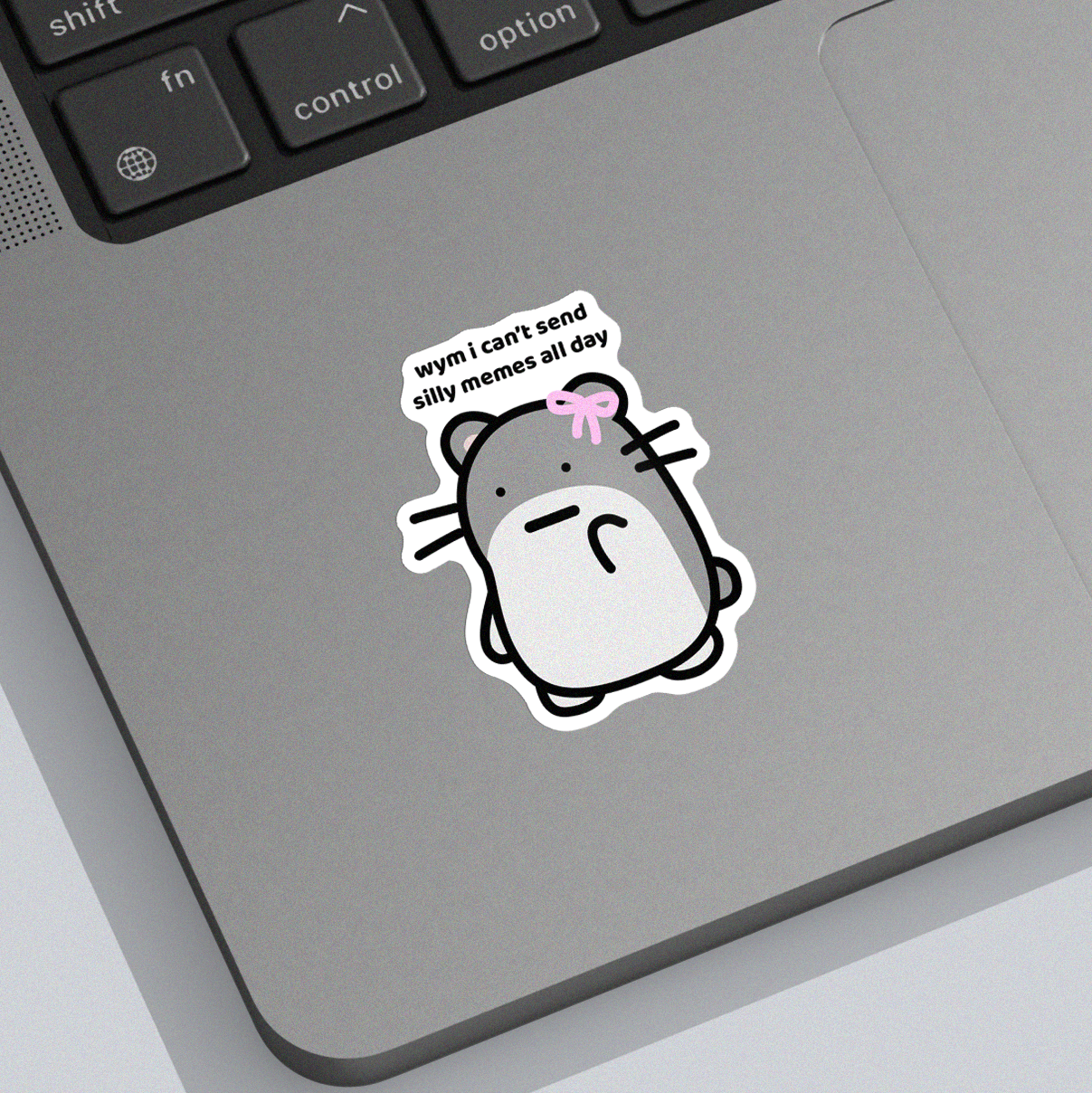 Coquette Hamster Sticker