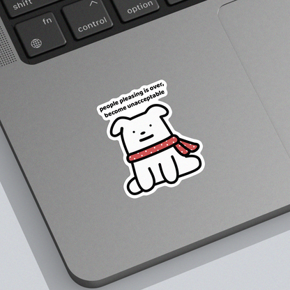 Unacceptable Sticker