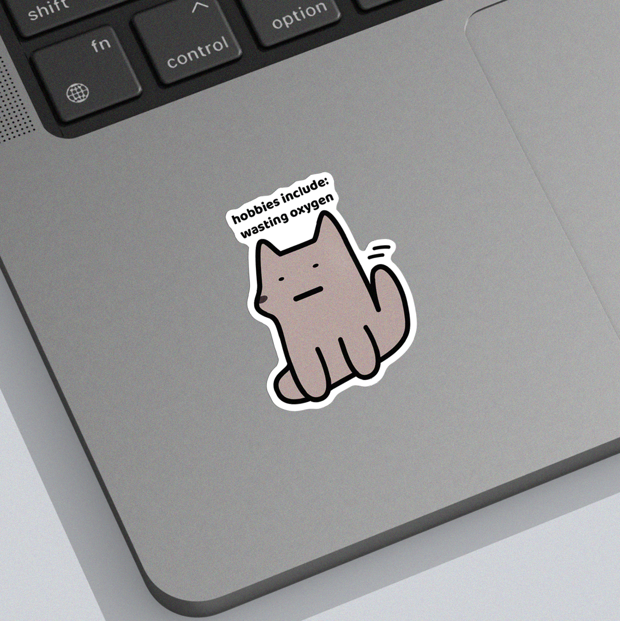 Wasting Oxygen Sticker