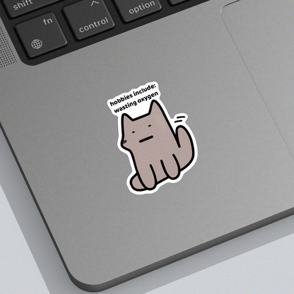 Wasting Oxygen Sticker