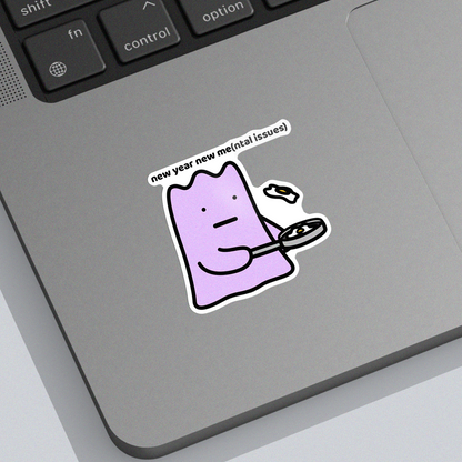 New Year New Me Sticker