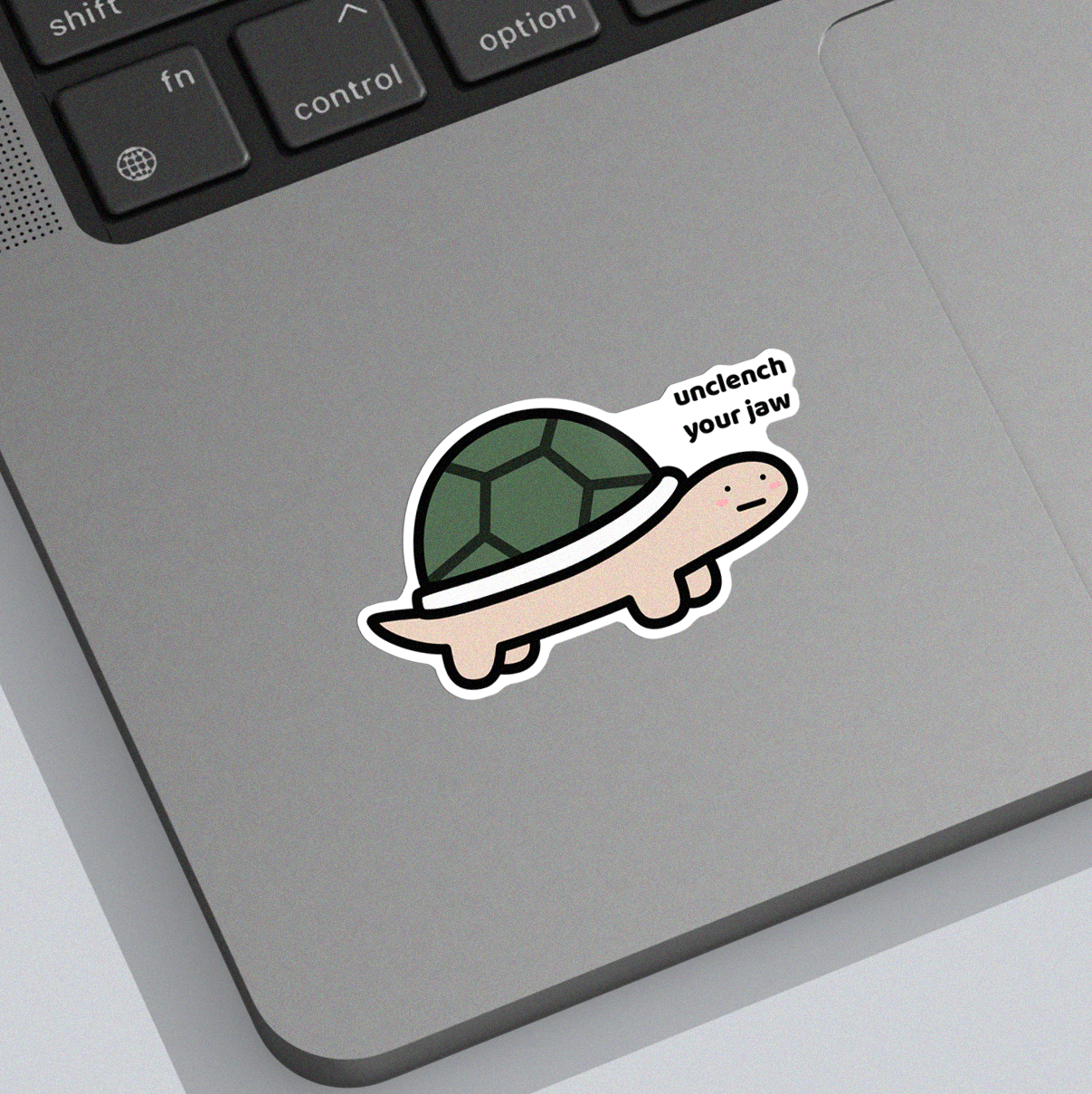 Unclench Your Jaw Sticker