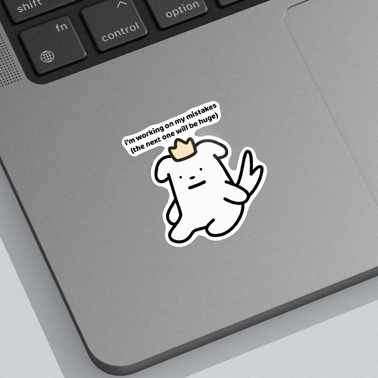 Mistakes Sticker