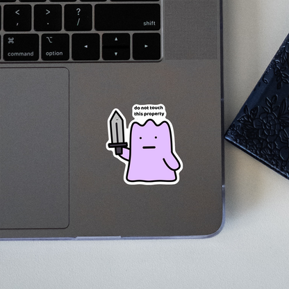 Do Not Touch Sticker