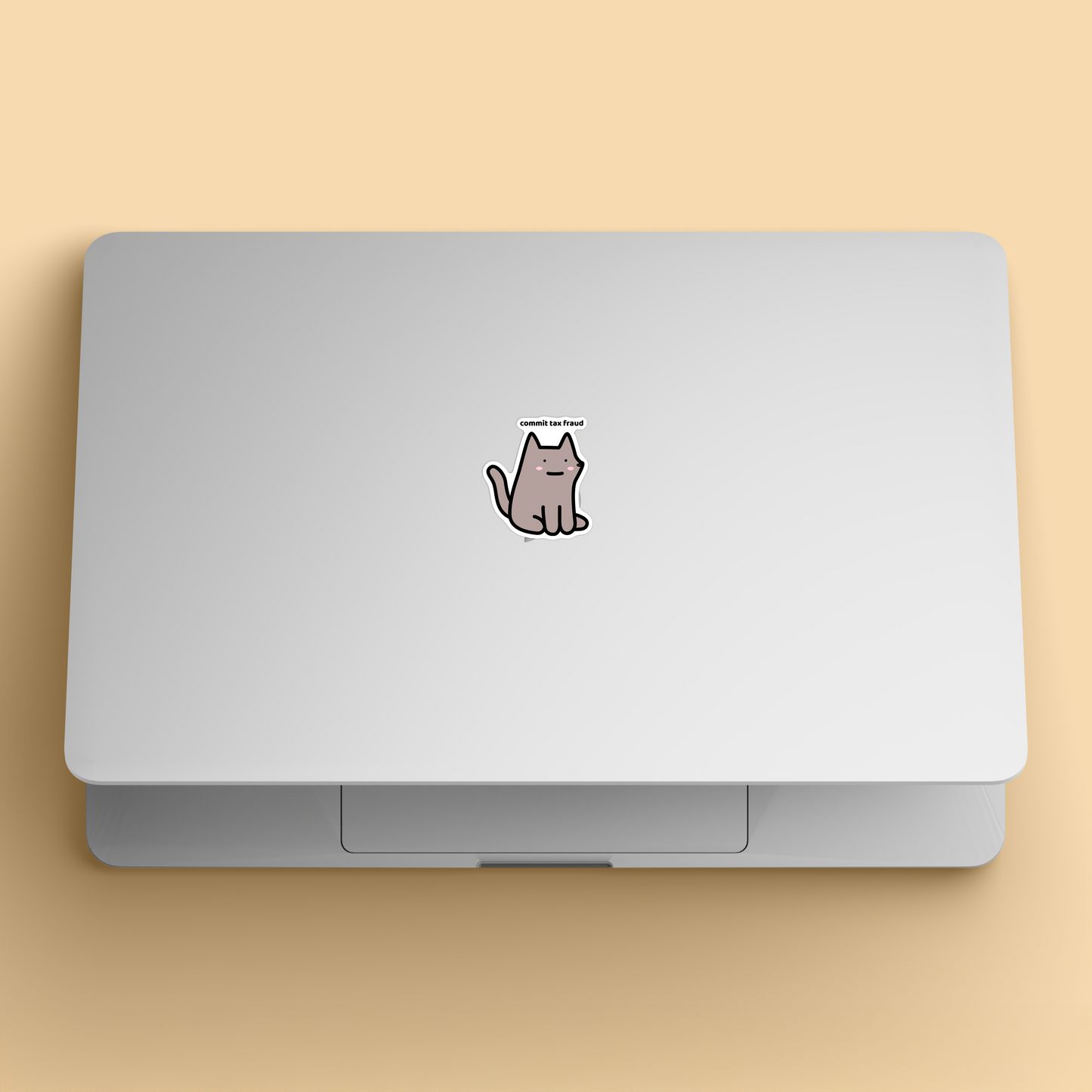 Tax Fraud Dog Sticker