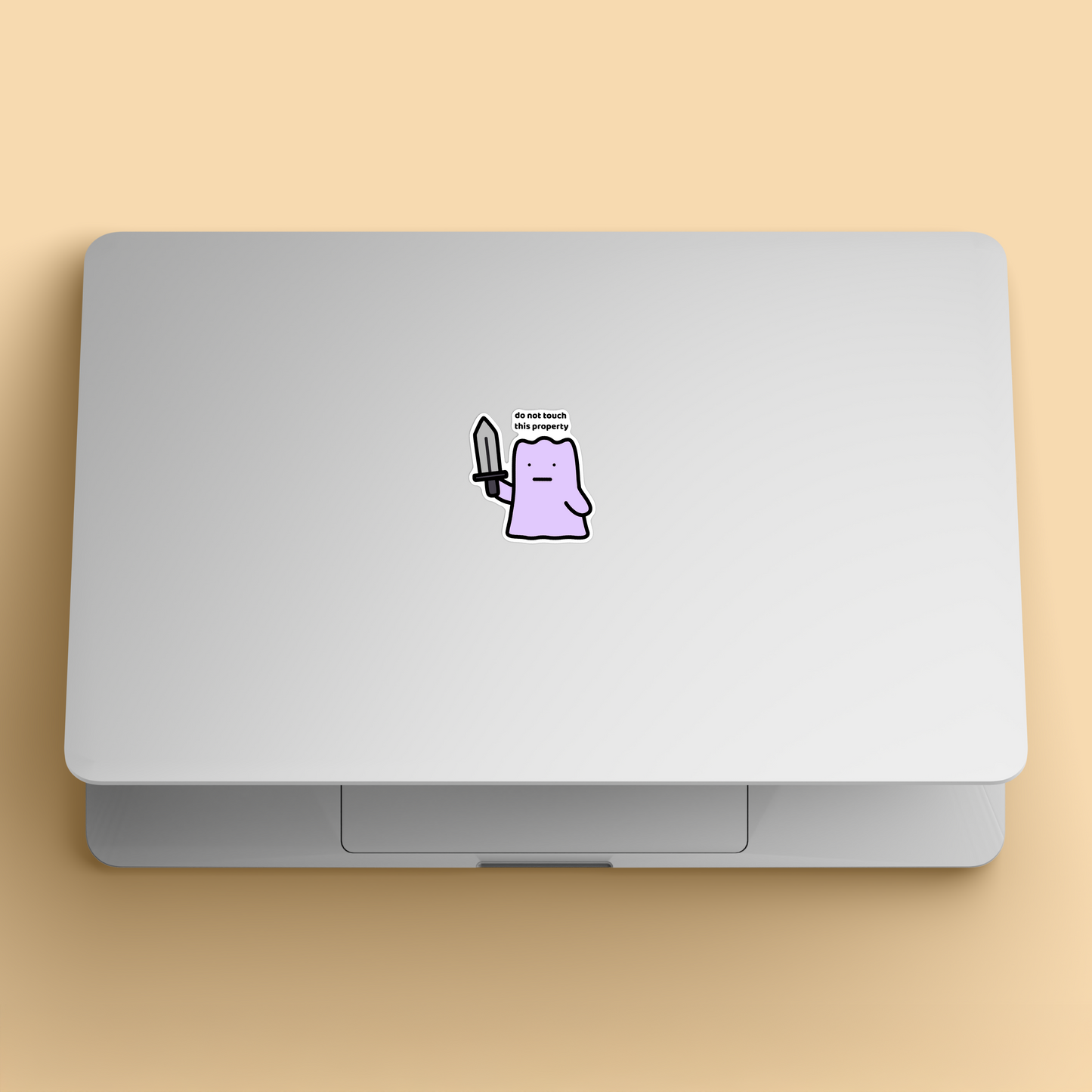 Do Not Touch Sticker