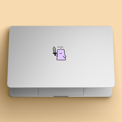 Do Not Touch Sticker