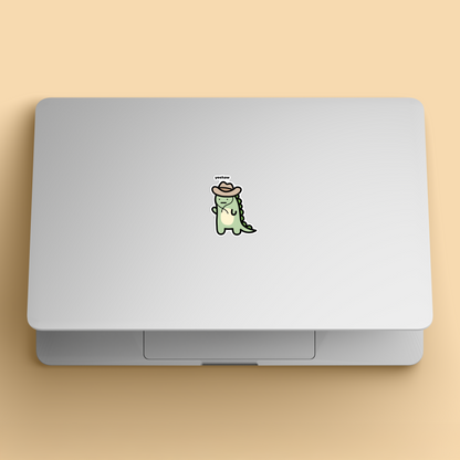 Cowboy Dino Sticker