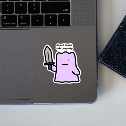 Do Not Touch Sticker