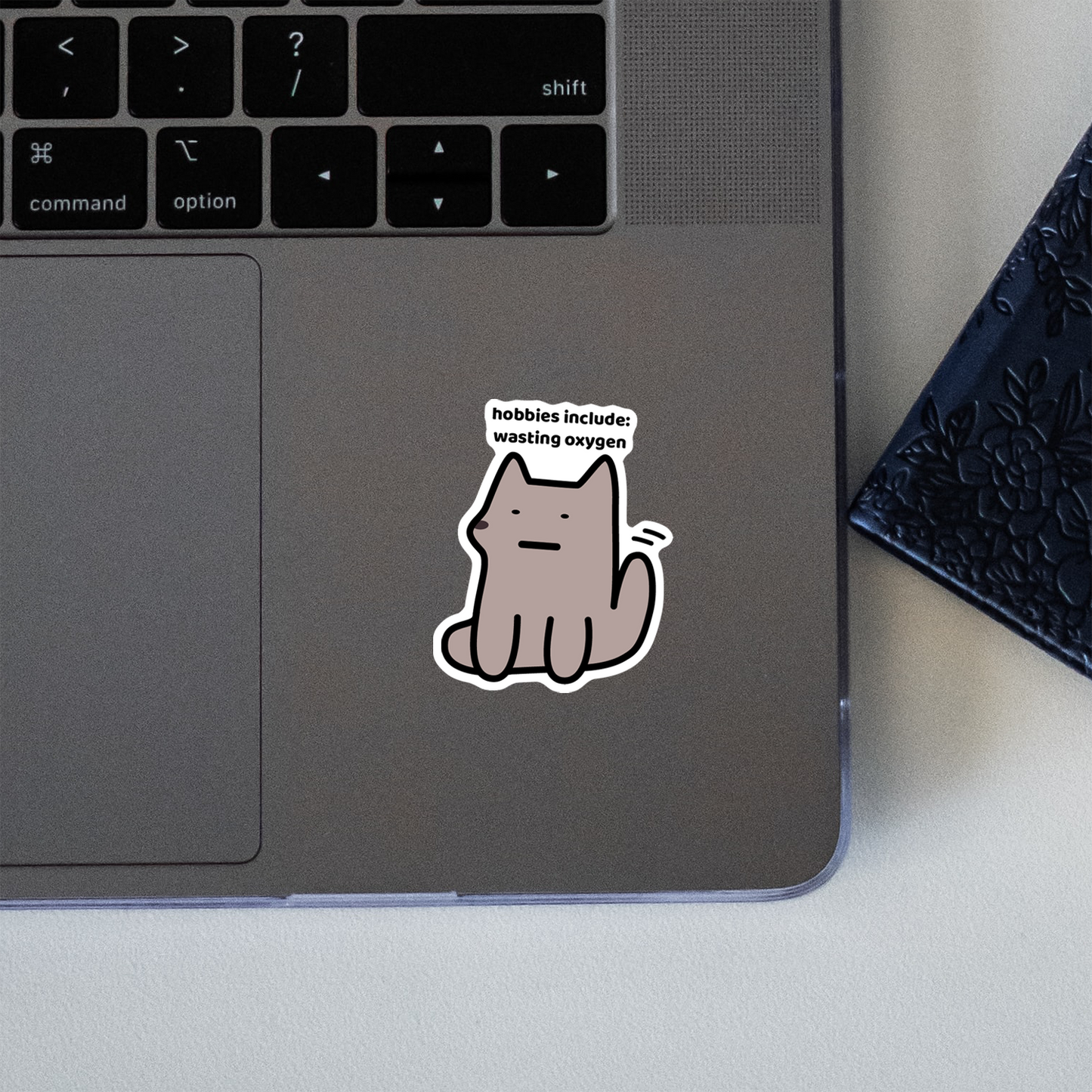 Wasting Oxygen Sticker