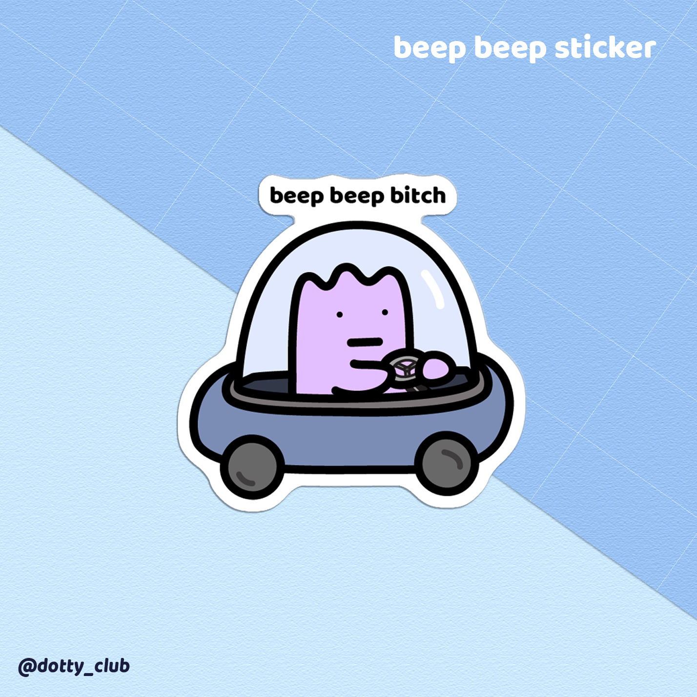Beep Beep Sticker