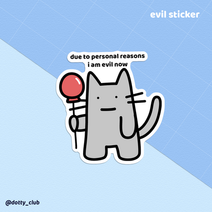 Evil Sticker