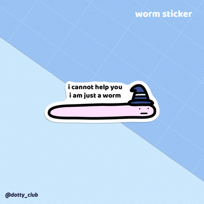 Worm Sticker