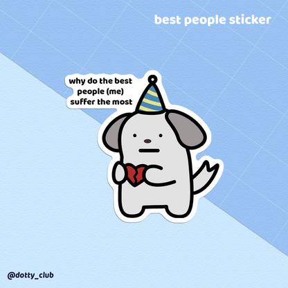 Best People Sticker