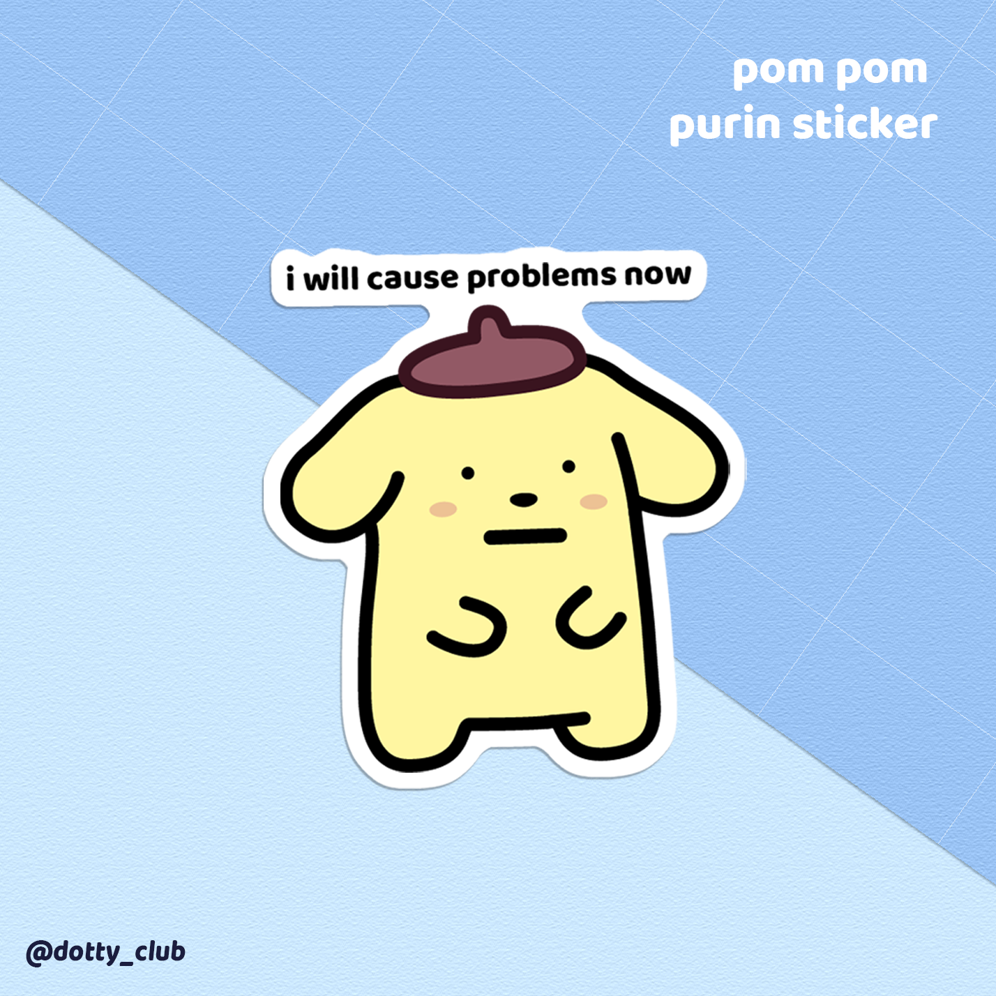 Pom Pom Purin Sticker