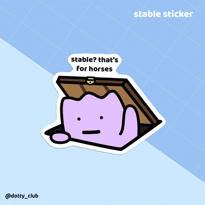 Stable Sticker