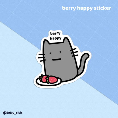 Berry Happy Sticker