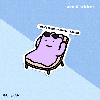 Avoid Sticker