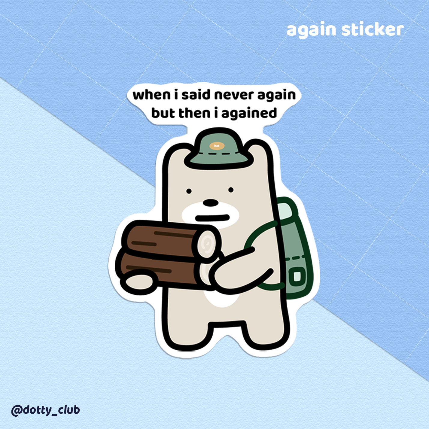 Again Sticker