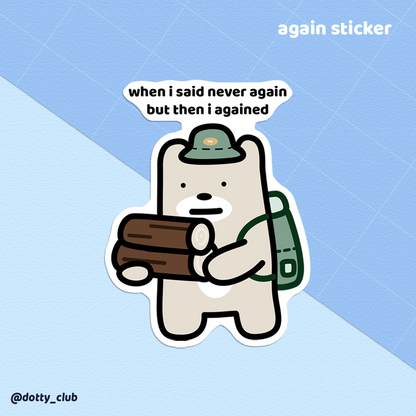 Again Sticker