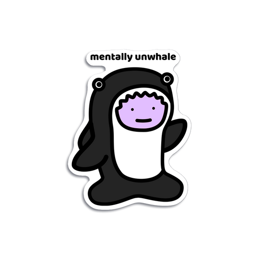 Dottyclub Mentally Unwhale Sticker