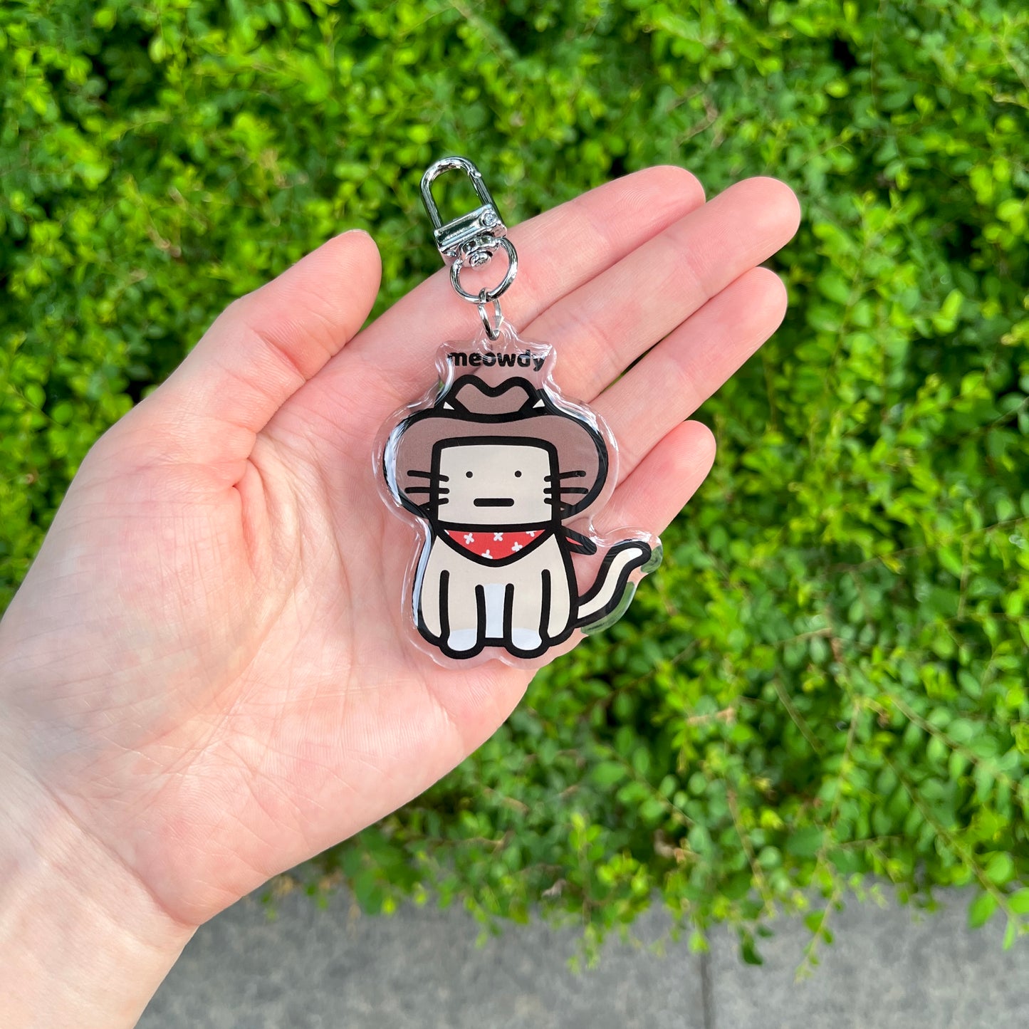Meowdy Keychain