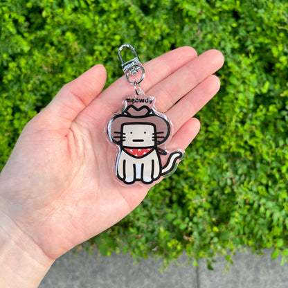 Meowdy Keychain