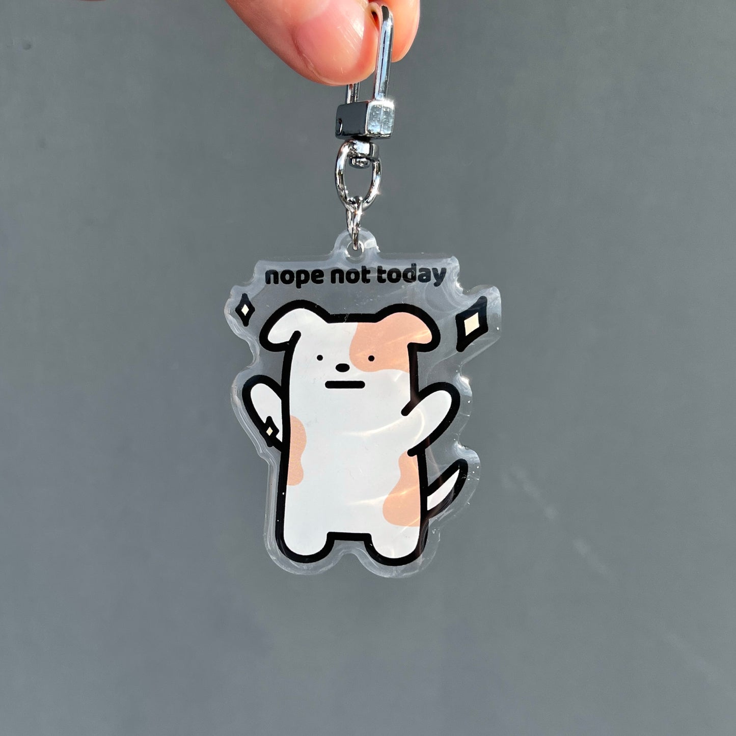 Nope Not Today Keychain